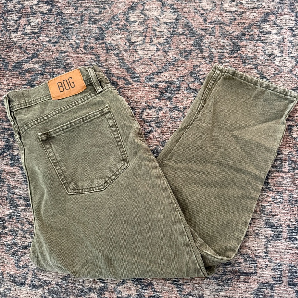 BDG Men's Green Straight Jeans